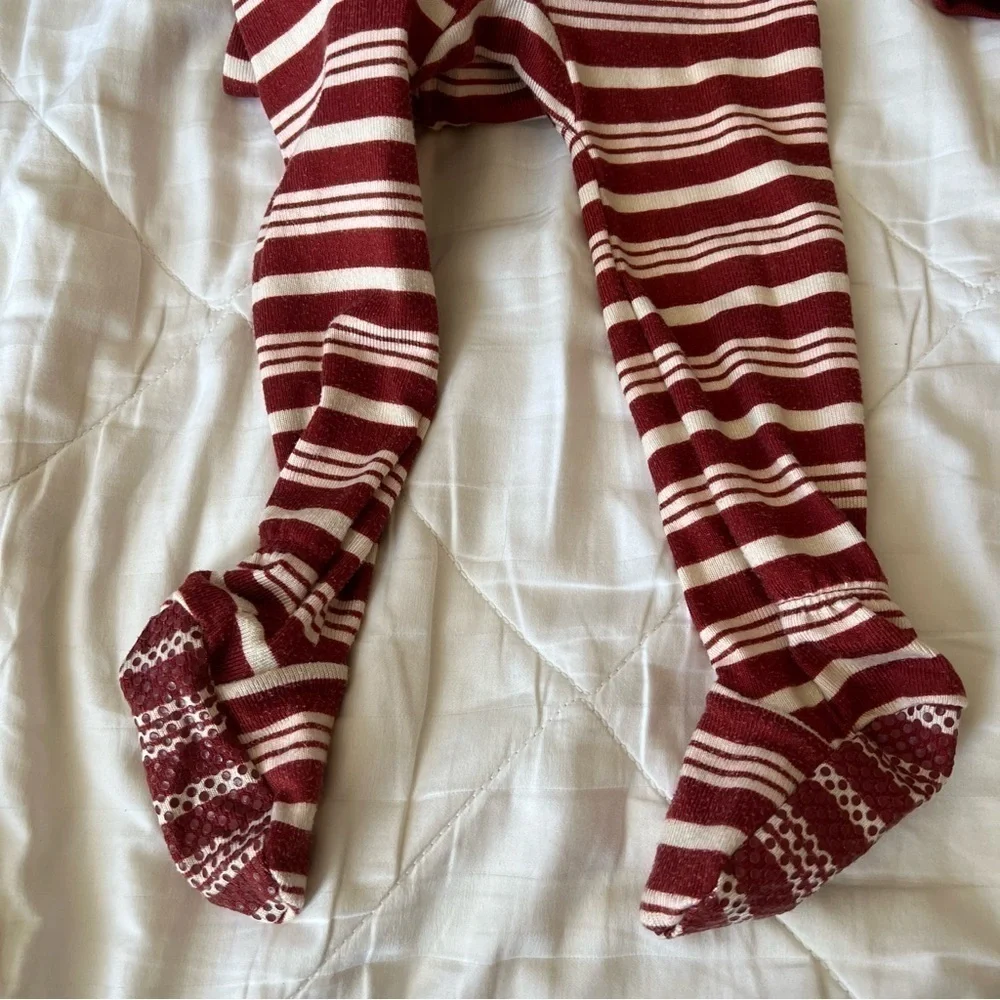 Set of Two Little Co by Lauren Conrad Holiday Zip Up Footie Pajama Size 18 Month